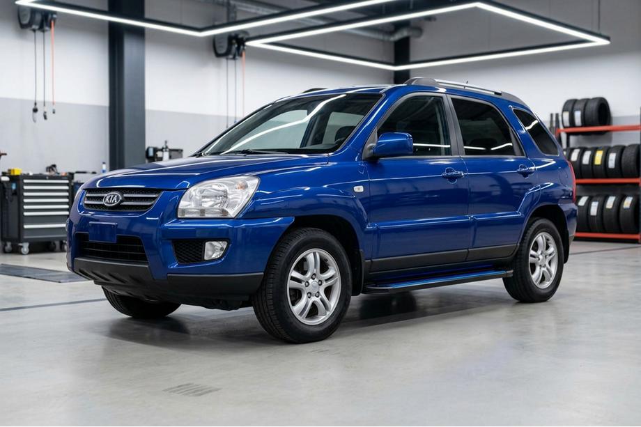 Kia Sportage 2004-2010 Estribos Laterales Maya Blue (2 uds., Aluminio) Image