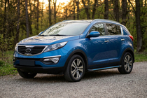Kia Sportage 2010-2015 Estribos Laterales Maya Blue-Black (2 uds., Aluminio) foto 1