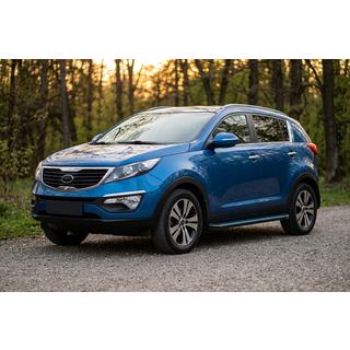 Estribos Laterales Maya Blue-Black (2 uds., Aluminio) Kia Sportage 2010-2015 foto 1