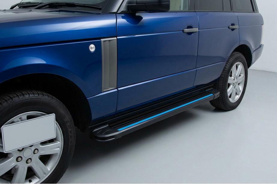 Range Rover III L322 2002-2012 Estribos Laterales Maya Blue (2 uds., Aluminio) Image