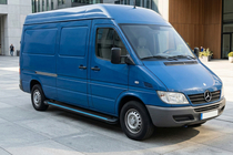 Mercedes Sprinter W901/902/903/904/905 1995–2006 Estribos Laterales Maya Blue (2 uds., Aluminio) foto 1
