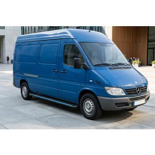 Estribos Laterales Maya Blue (2 uds., Aluminio) Mercedes Sprinter W901/902/903/904/905 1995–2006 foto 1