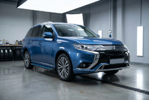 Mitsubishi Outlander 2012-2021 Estribos Laterales Maya Blue (2 uds., Aluminio) foto 1