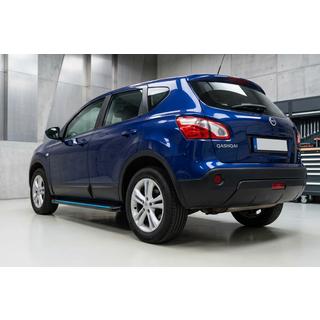 Estribos Laterales Maya Blue-Black (2 uds., Aluminio) Nissan Qashqai 2007-2010 foto 1