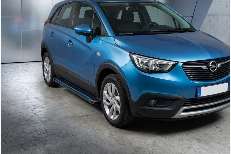 Opel Crossland X 2017-2024 Estribos Laterales Maya Blue (2 uds., Aluminio) Image