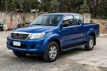 Toyota Hilux 2006-2015 Estribos Laterales Maya Blue (2 uds., Aluminio) foto 1