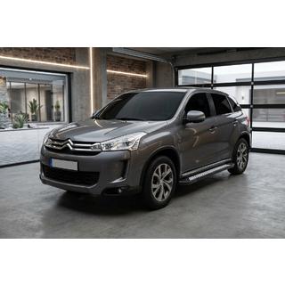 Estribos Laterales New Vision Black (2 uds., Aluminio) Citroen C-4 Aircross 2012-2017 foto 1