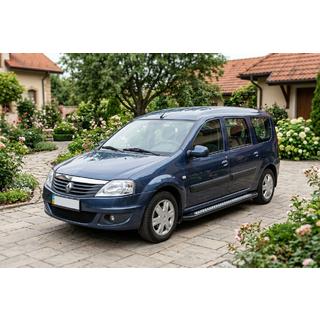 Estribos Laterales New Vision Black (2 uds., Aluminio) Dacia Logan MCV 2004-2014 foto 1