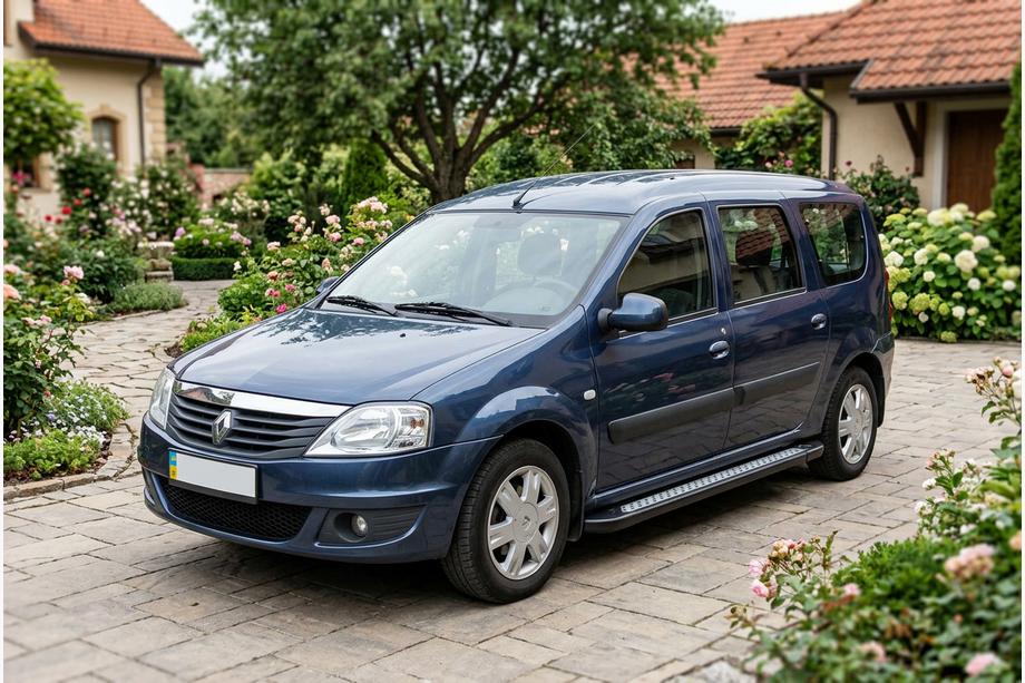 Dacia Logan MCV 2004-2014 Estribos Laterales New Vision Black (2 uds., Aluminio) Image