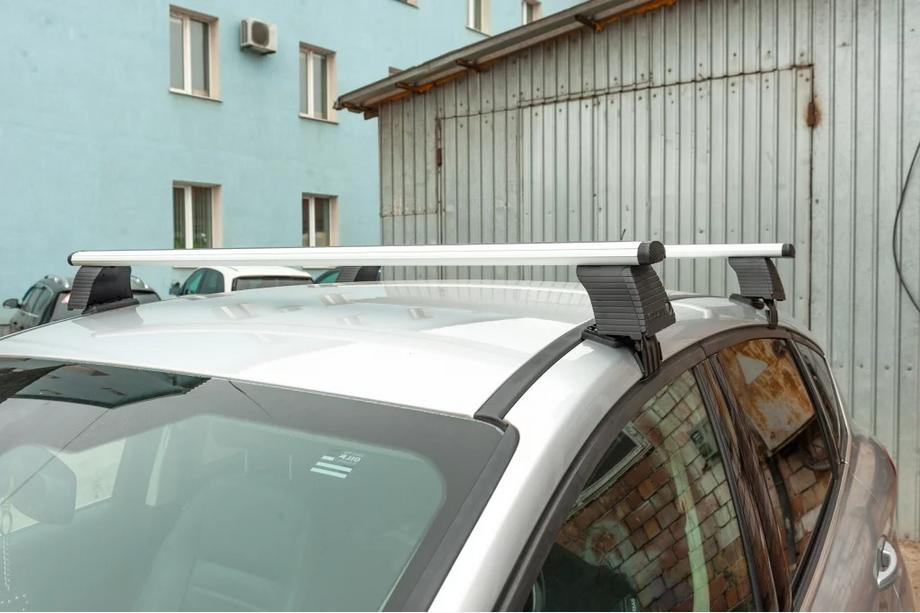 Daewoo Lanos 1998-2017 Barras de Techo Ercul V4 (Cromo, Par) Image