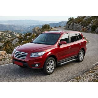 Estribos Laterales New Vision Black (2 uds., Aluminio) Hyundai Santa Fe 2 2006-2012 foto 1