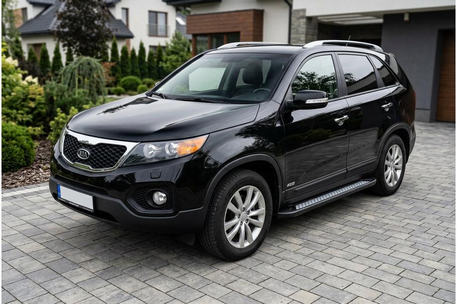 Kia Sorento II XM 2009-2014 Estribos Laterales New Vision Black (2 uds., Aluminio) 2010-2013 Image