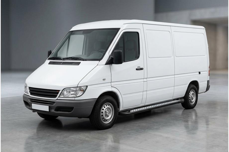 Mercedes Sprinter W901/902/903/904/905 1995–2006 Estribos Laterales New Vision Black (2 uds., Aluminio) Foto 1