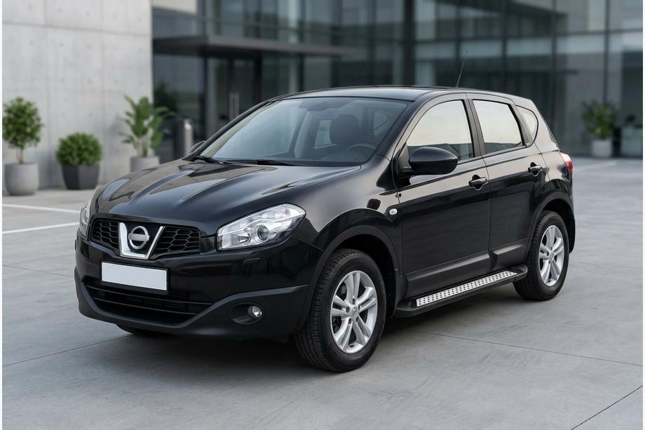 Nissan Qashqai 2010-2014 Estribos Laterales Vision New Black (2 uds., Aluminio) Foto 1