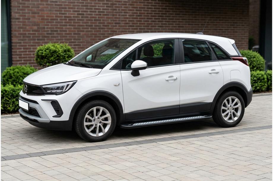 Opel Crossland X 2017-2024 Estribos Laterales New Vision Black (2 uds., Aluminio) Foto 1