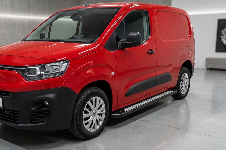 Peugeot Partner/Rifter 2019- Estribos Laterales New Vision Black (2 uds., Aluminio) Batalla Larga Foto 1