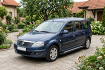Renault Logan MCV 2005-2013 Estribos Laterales New Vision Black (2 uds., Aluminio) foto 1