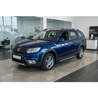 Estribos Laterales New Vision Black (2 uds., Aluminio) Renault Logan MCV 2013-2022 foto 1
