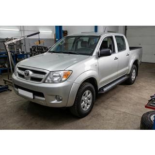Estribos Laterales New Vision Black (2 uds., Aluminio) Toyota Hilux 2006-2015 foto 1