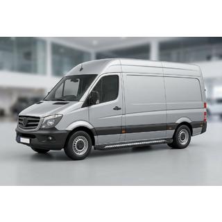 Estribos Laterales New Vision Black (2 uds., Aluminio) Volkswagen Crafter 2006-2016 foto 1