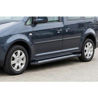 Estribos Laterales New Vision Black (2 uds., Aluminio) Volkswagen Caddy 2010-2015 foto 1