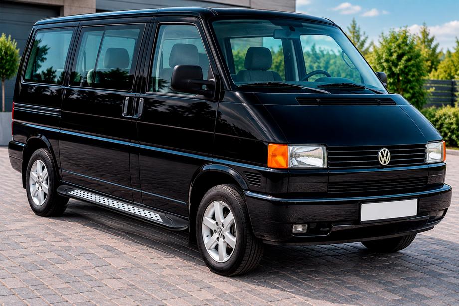 Volkswagen T4 Transporter 1990-2003 Estribos Laterales Vision New Black (2 uds., Aluminio) Image