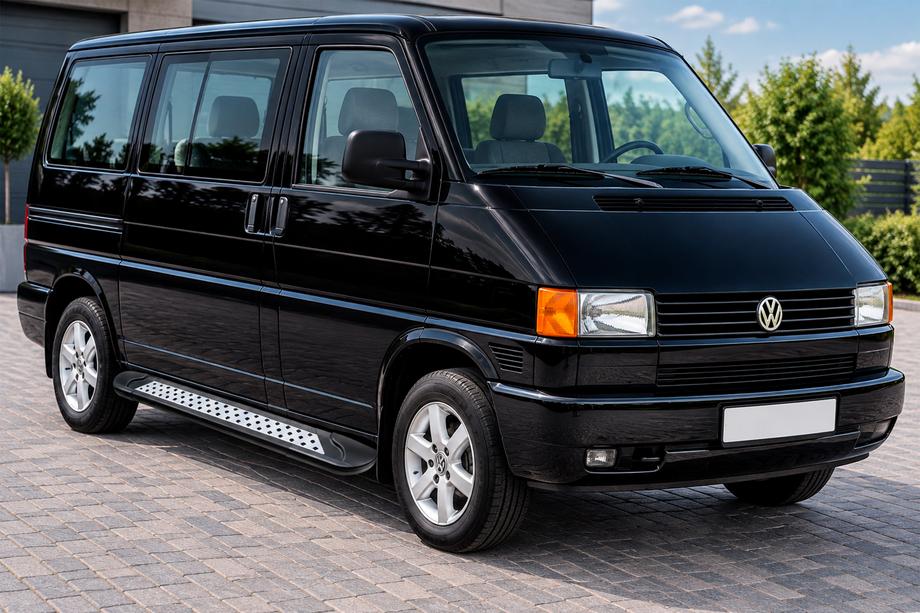 Volkswagen T4 Caravelle/Multivan 1990–2003 Estribos Laterales New Vision Black (2 uds., Aluminio) Image
