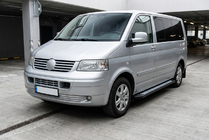 Volkswagen T5 Multivan 2003–2010 Estribos Laterales New Vision Black (2 uds., Aluminio) Batalla Larga foto 1