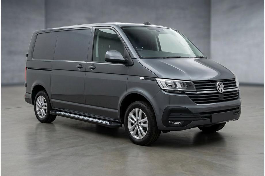Volkswagen T6 2015-2024 Estribos Laterales New Vision Black (2 uds., Aluminio) Batalla Larga Image