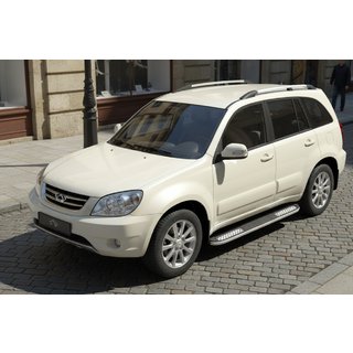 Estribos Laterales Tayga V2 (2 uds., Aluminio) Chery Tiggo 1 2005-2016 foto 1