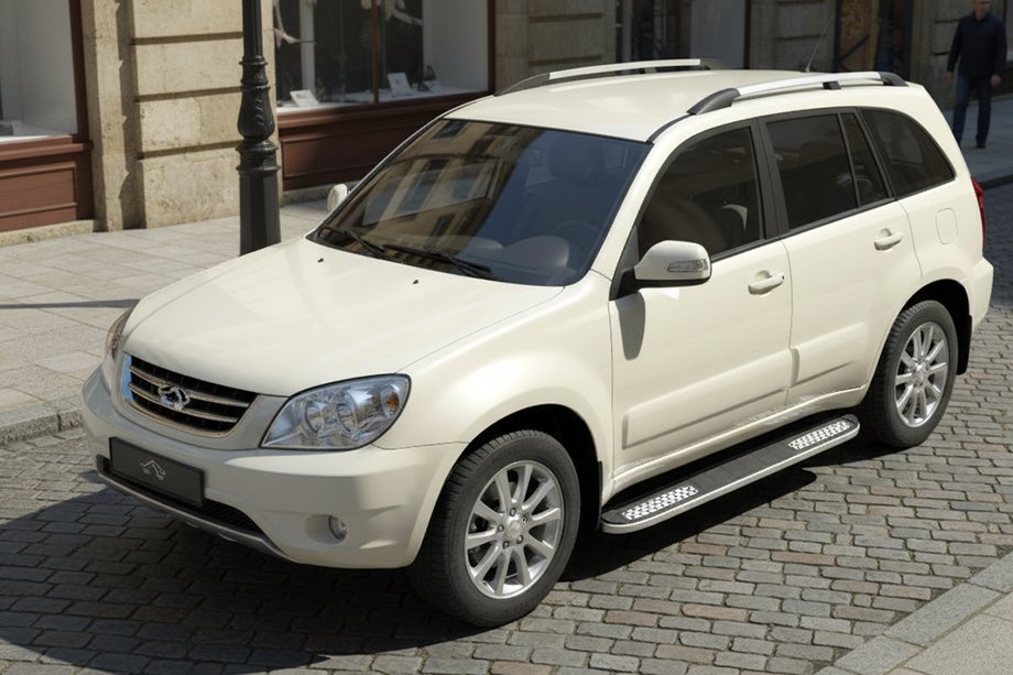 Chery Tiggo 1 2005-2016 Estribos Laterales Tayga V2 (2 uds., Aluminio) Image