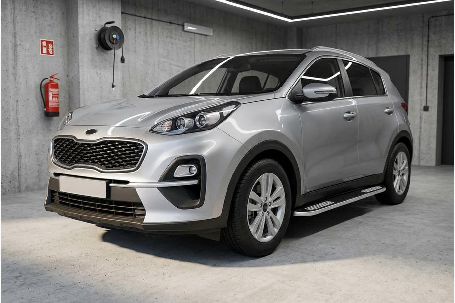 Kia Sportage 2015-2021 Estribos Laterales Tayga V2 (2 uds., Aluminio) Image