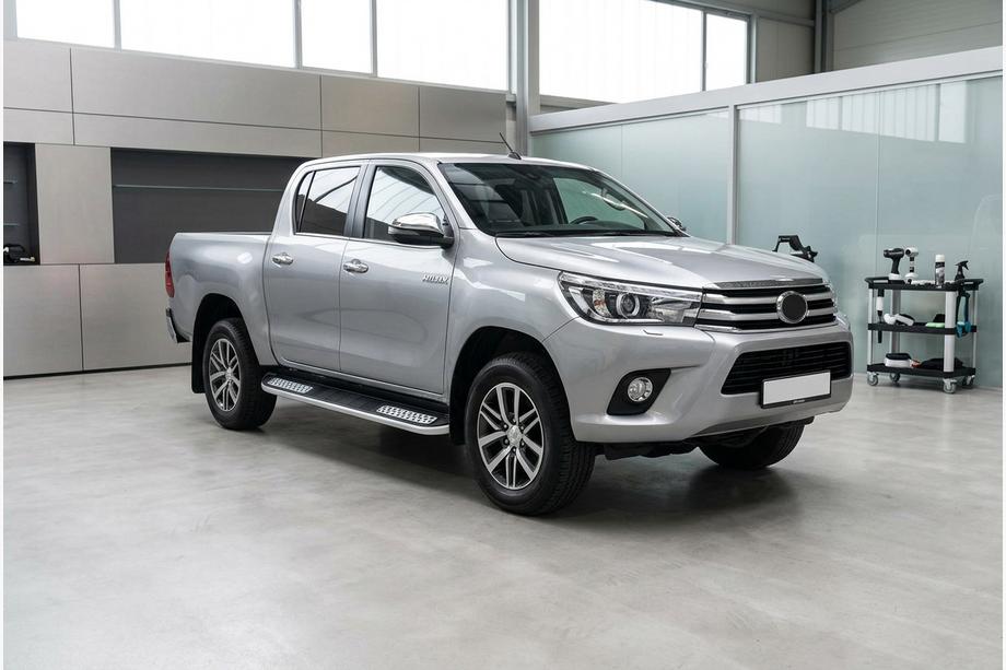 Toyota Hilux 2015- Estribos Laterales Tayga V2 (2 uds., Aluminio) Foto 1