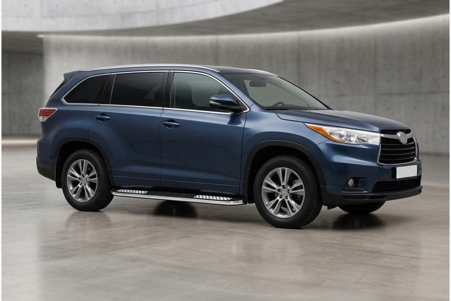 Toyota Highlander 2013-2019 Estribos Laterales Tayga V2 (2 uds., Aluminio) Foto 1