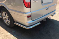Mercedes Vito W639 2004-2014 Esquinas traseras AK003 (2 uds., acero inoxidable) foto 1