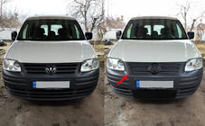 Volkswagen Caddy 2004-2010 Cubierta de rejilla de invierno (superior) Mate foto 1