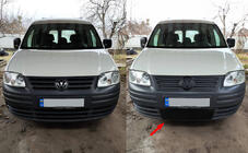 Volkswagen Caddy 2004-2010 Cubierta de invierno para parrilla (inferior) foto 1
