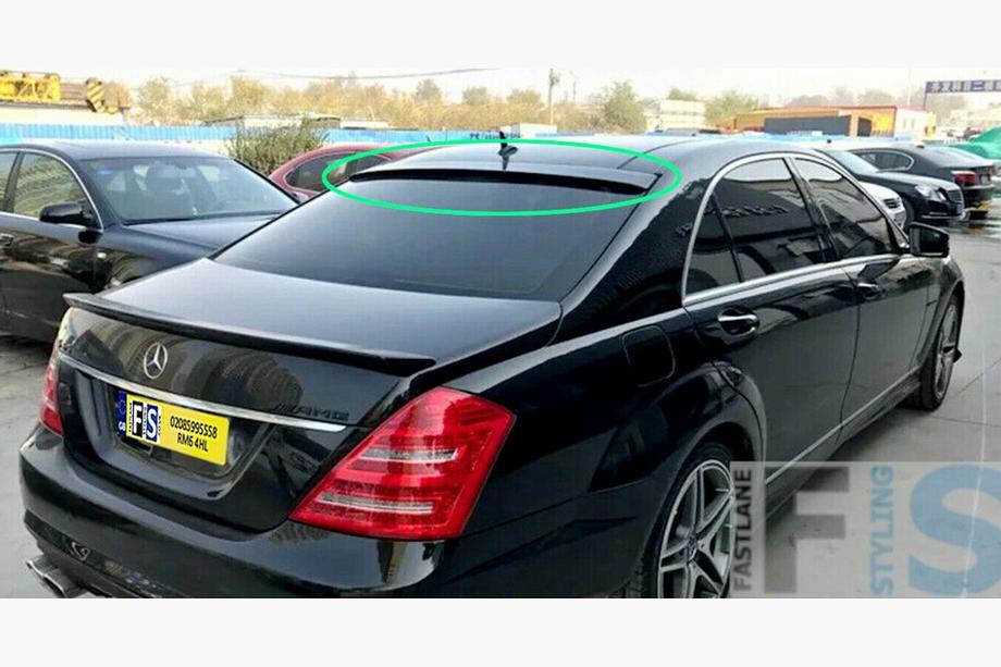 Mercedes S-class W221 2005-2013 Visera de luneta trasera (ABS, pintable) Image