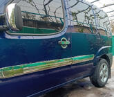 Fiat Doblo I 2005-2010 Molduras de Puerta Modelo Ancho (4 uds, Acero Inoxidable) foto 1