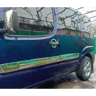 Molduras de Puerta Modelo Ancho (4 uds, Acero Inoxidable) Fiat Doblo I 2005-2010 foto 1