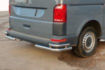 Volkswagen T6 2015-2024 Esquinas traseras AK003-Double (2 uds, acero inoxidable) foto 2