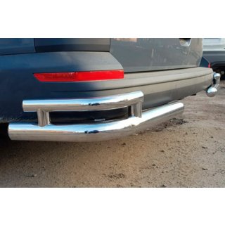 Esquinas traseras AK003-Double (2 uds, acero inoxidable) Volkswagen T6 2015-2024 foto 1