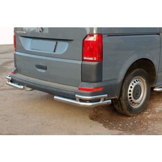 Esquinas traseras AK003-Double (2 uds, acero inoxidable) Volkswagen T6 2015-2024 foto 2
