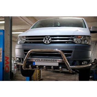 Defensa Delantera WT004ST (Acero Inoxidable) Volkswagen T5 2010-2015 foto 1