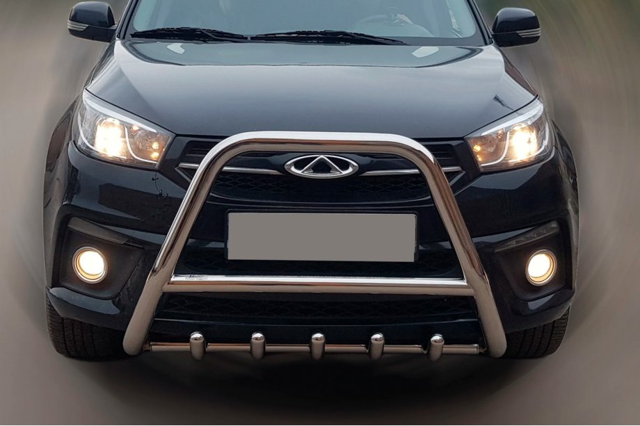 Chery Tiggo 3 2005- Defensa Delantera WT009 (Acero Inoxidable) Image