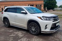 Toyota Highlander 2013-2019 Defensa Delantera ST-Special Acero Inoxidable foto 5