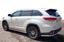 Toyota Highlander 2013-2019 Esquinas traseras (2 uds., acero inoxidable) foto 1