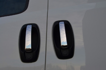 Fiat Doblo II 2010-2022 Cubiertas de Manijas Cromadas (4 uds., Acero Inoxidable) OmsaLine - Acero Inoxidable Italiano foto 1