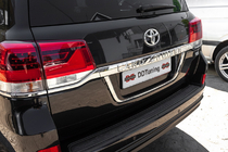 Toyota Land Cruiser 200 2007-2021 Soporte de Matrícula Estándar Negro foto 1