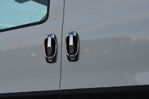 Fiat Doblo II 2010-2022 Cubiertas y molduras cromadas para manijas de puertas (8 uds., acero inoxidable) foto 1